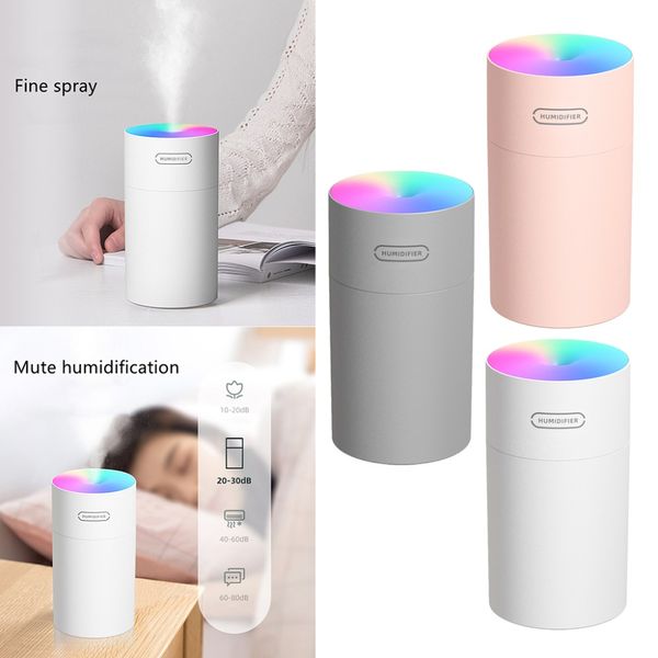 Humidificateur d'air Mini USB diffuseur d'arôme diffuseur brume fabricant frais pour voiture maison avec veilleuse lampe humidificador