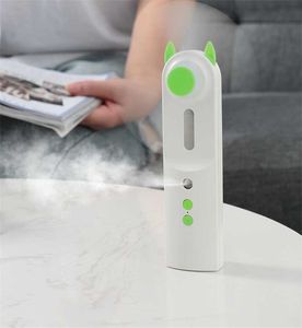 Humidificateur d'air Nano avec ventilateur Mini vapeur faciale Portable USB Rechargeable brouillard d'eau alcool pulvérisateur Machine été