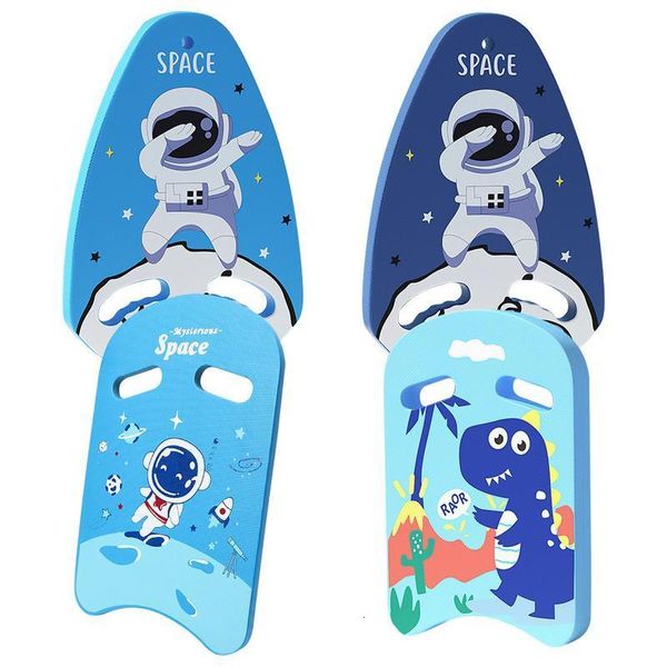 Juguete de inflado de aire Ligero Kickboard de natación Placa flotante de dibujos animados lindo Volver Niños Entrenamiento seguro Accesorios de piscina Deportes acuáticos 230621