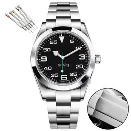 Reloj para hombres Reloj Orologio UOMO Air-King de diseñador de 40 mm con caja de zafiro de acero inoxidable mecánico automático AAA Montre Luxe Watches