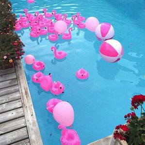 Luchtbedden voor beker Opblaasbare Flamingo Drankjes Bekerhouder Zwembad Drijft Bar Onderzetters Drijfinrichtingen Roze