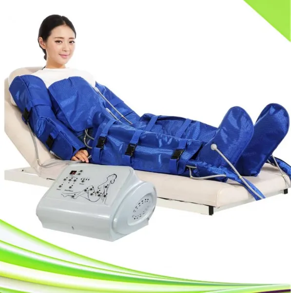 masajeador de presión de aire máquina de presoterapia de drenaje linfático traje delgado equipo de belleza portátil presoterapia botas de compresión masaje de aire presoterapia