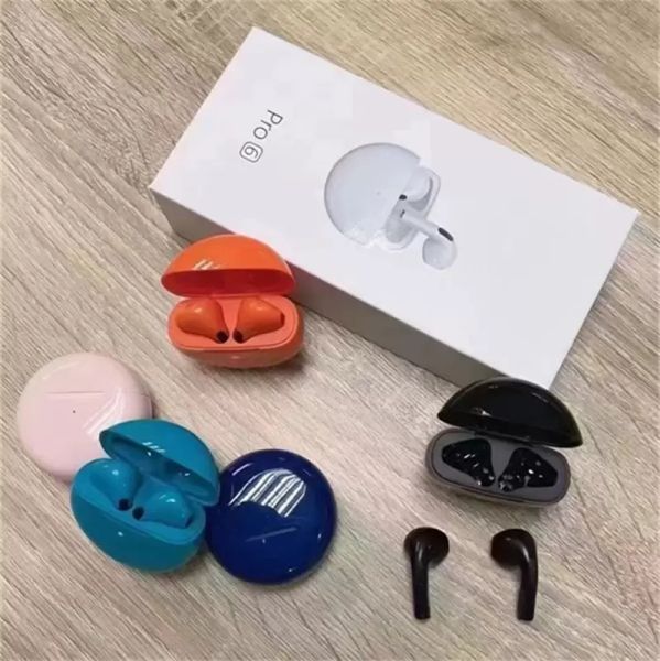 Auriculares inalámbricos Air Pro 6 TWS, auriculares compatibles con Bluetooth 5,0, resistentes al agua con micrófono para Iphone Pro6