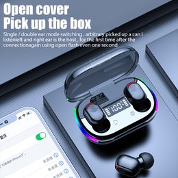 Air Pro K10 TWS Bluetooth oortelefoons LED Gaming draadloze oordopjes Sport HiFi -hoofdtelefoon met Mic Bluetooth Fone draadloze headset