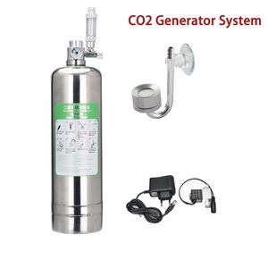 Luchtpompen Accessoires Aquarium CO2 Generator systeem Kit RVS Cilinder Systeem Kooldioxide Reactor Voor Plant 230711