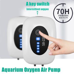 Bombas de aire Accesorios Acuario Compresor de oxígeno 4800mAh Tanque de peces Carga USB Escape portátil Ultra Mute Pesca al aire libre Pet 221111