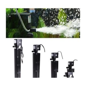 Accesorios de bombas de aire Enchufe de la UE Bomba de filtro sumergible Agua interna para acuario Tanque de peces Estanque 12/18/25 / 35W Entrega de gotas Inicio G DHSCC