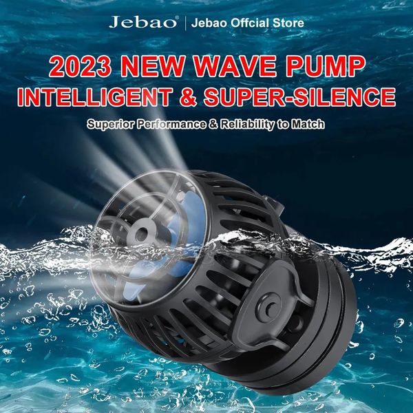 Accesorios de bombas de aire Jebao EOW Aquarium Wave Maker Filtro de bomba de agua 12V 24V Fuente Tanque de peces Operación ultra silenciosa con WIFI 230819