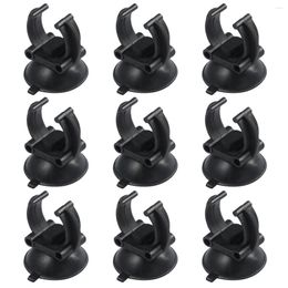 Accessoires de pompes à air POPETPOP 10 pièces ventouse d'aquarium ventouse pour support de fil de Tube de tuyau de ligne (noir)