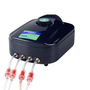 Air Pumps Accessories SOBO Silent Aquarium Oxygen Air Pump Fish Tank Adjustable Air Volume High Power Oxygenator Air Compressor Aerator 220v 12w 230617