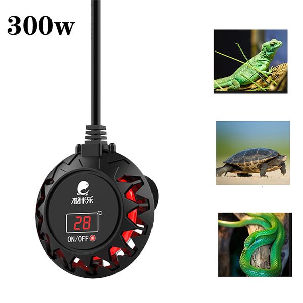 Accesorios para bombas de aire Calentador de tortuga 300W Termostato automático Tanque Mini Varilla de calentamiento Peces pequeños Acuario 230620