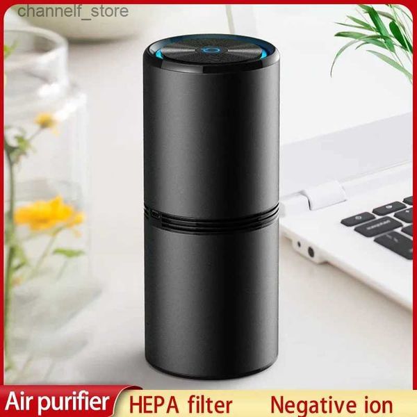 Purificadores de aire 2024 Nuevo purificador de aire automotriz Youpin Generador de iones negativos USB Desodorante de bajo ruido Eliminador de olores de humo Mi purificador de aire HogarY240329