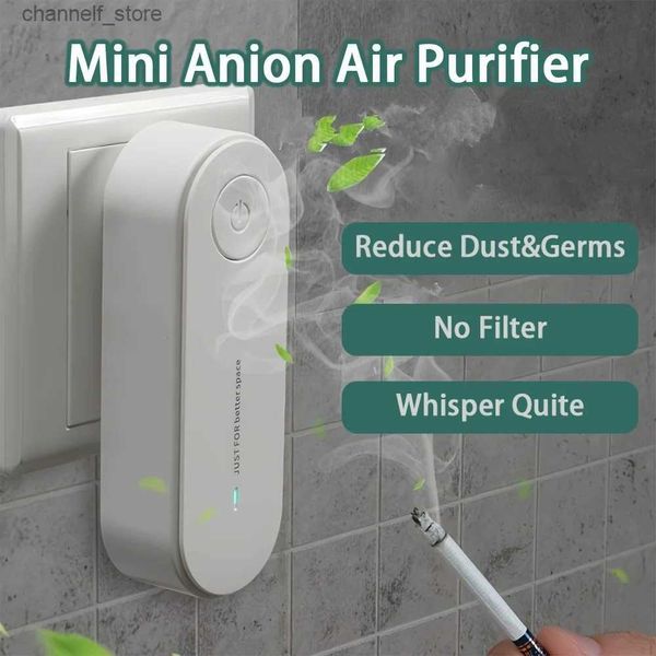 Purificateurs d'air Purificateur d'air Mini désodorisant portable Nettoyeur d'air pour la maison/chambres/toilettes/salon/hôtel/bureauY240329