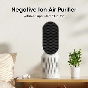 Purificateurs d'air Purificateur de bureau Silencieux à faible bruit Double ventilateur Purification de filtration surround à 360 ° Supprimer la fumée d'odeur PM25 231123