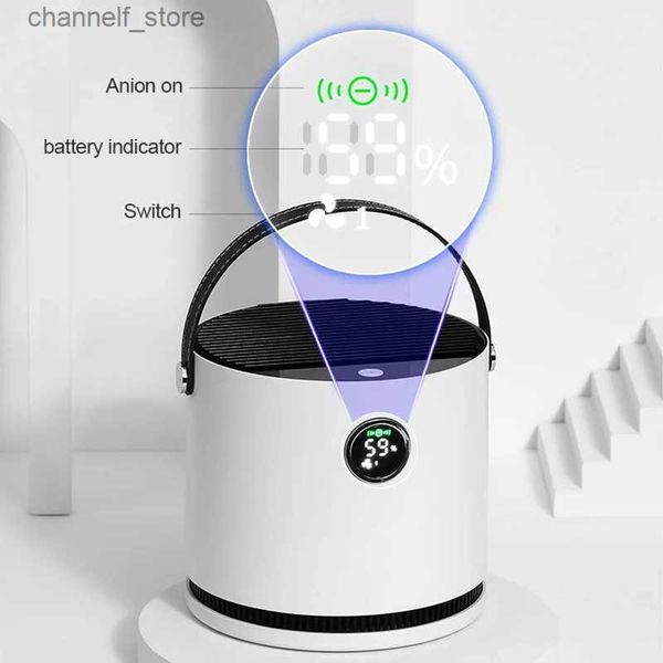 Purificateurs d'air Purificateur d'air domestique mini portable élimination des ions négatifs purificateur d'air de formaldéhyde filtre électronique domestique diffuseur aromatiqueY240329