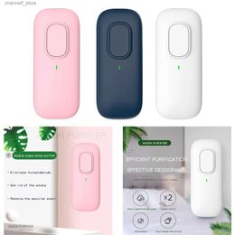 Purificateurs d'air Mini purificateur d'air à ions négatifs désodorisant domestique enfichable pour éliminer les odeurs de toilettes pour animaux de compagnie et les agents de nettoyage ménagersY240329