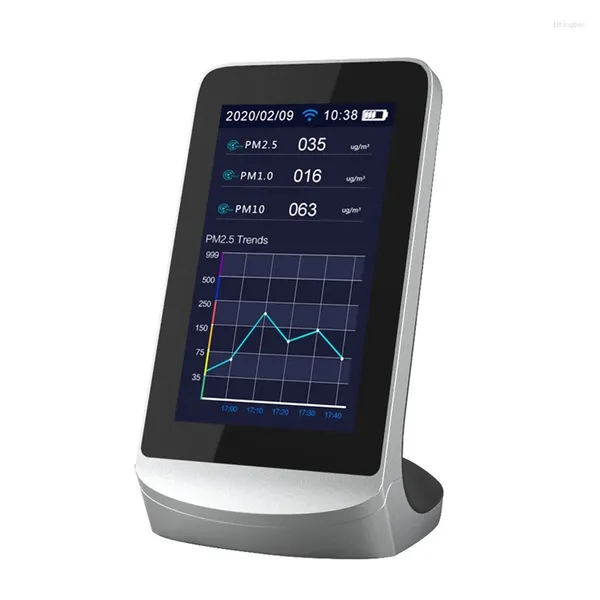 Detector de calidad del aire, probador de Gas CO2, Monitor de formaldehído, Tuya 10 en 1, WIFI, PM2.5, PM10, TVOC, HCHO, AQI, Sensor infrarrojo