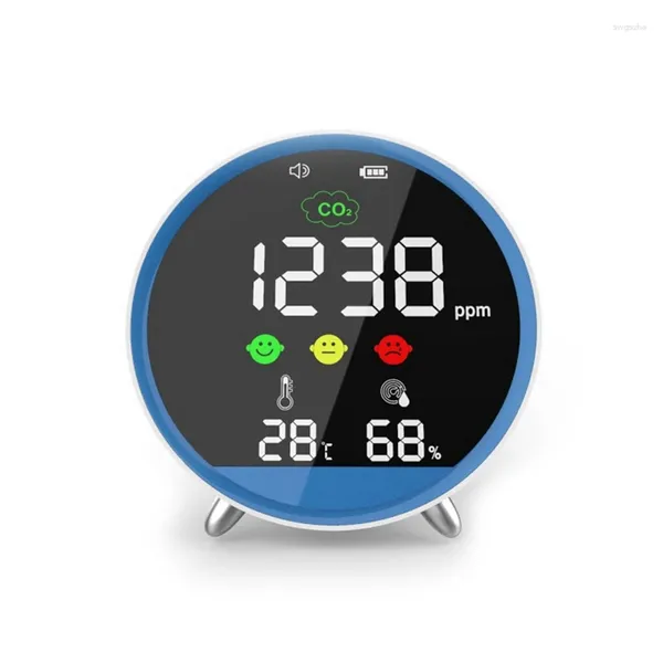 Testeur de qualité de l'air, compteur de CO2, dispositif de mesure de la température et de l'humidité, détecteur multifonctionnel haute sensibilité