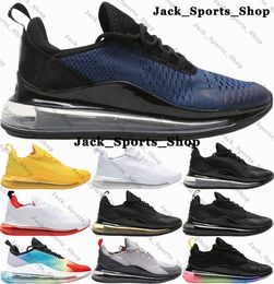 Zapatos de aire Zapatillas de deporte Tamaño 12 Corriendo 720 Mujeres Hombres Entrenadores casuales Eur 46 Schuhe Us12 Diseñador Max AirMax720 Negro Gris Chaussures Us 12 Tamaño grande Damas Gimnasio 8417 Deportes