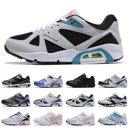 Air Structure Triax 91 Femmes Chaussures de course Triple Chaussure noire Fumée Gris Violet Rose Rose Laser Orange Marine Citron Persan Violet Baskets de sport pour hommes