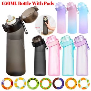 Bouteille d'eau aromatisée Air Up avec 7 dosettes de saveur 650ML Bouteille d'eau d'air Démarreur d'air givré Set Tasse d'eau Camping en plein air 240116