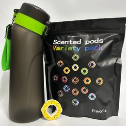 Botella de agua Air Up con juego de cápsulas de sabor y pajita 750 ml Fitness al aire libre Deportes Moda Beber 0 calorías de azúcar 240325