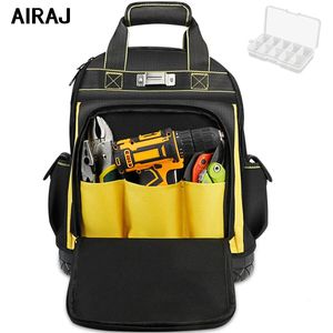 AIRAJ sac à dos étanche pour outils, Base en caoutchouc, organisateur robuste, électricien plombier, sacs pour travailleurs d'entretien 240123