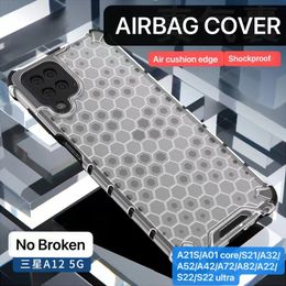 Airbag aircushion rand schokbestendige telefoonhoesjes voor Samsung A50 A30 S10 A10S A20S S20 plus A01 Core M31S S21 S21ULTRA 5G A32 A12 A52 A72 A72 A02S Europese S22 M12 S22 Ultra