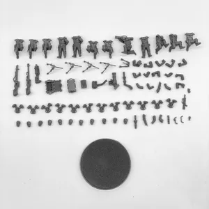 Division aéroportée de la division lourde de support de résine de résine de résine kit miniature de 28 mm de table de table de guerre des table