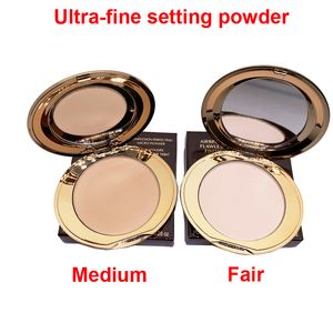 Airbrush Flawless Finish Poudre Fixatrice 8g Finition Perfectrice de Teint Micro Poudre 2 Couleurs Maquillage Visage Clair et Moyen