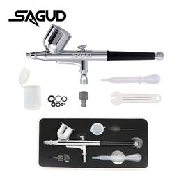 Airbrush Model SD130 Multifateur Dualaction Gravity Feed Papet Gun Set for Auto Graphics Art Crafts Tattoos Cake 240322