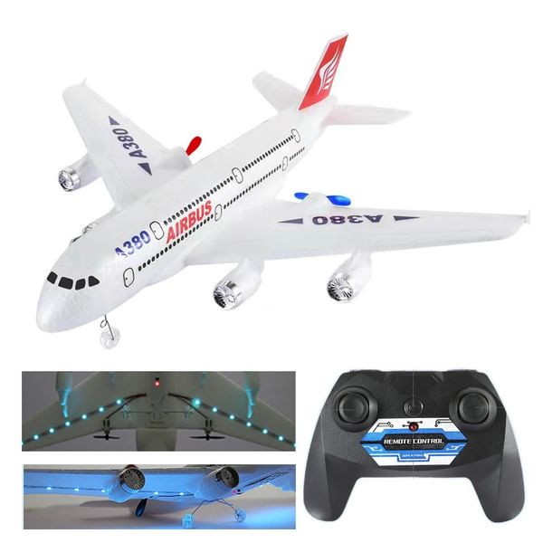 Airbus A380 Boeing 747 RC Airplane Control remoto Juguete 2.4G Avión de ala fija Modelo de aeronave al aire libre con Motor Children Gift 240410