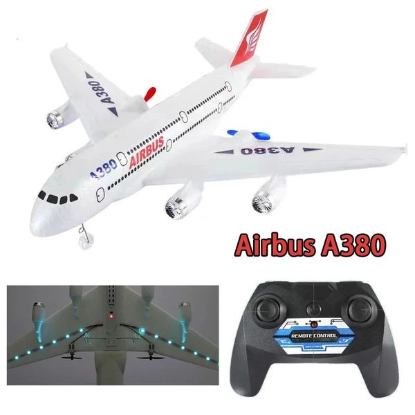 Airbus A380 RC Avion Drone Jouet Avion télécommandé 2.4G Avion à voilure fixe Modèle d'avion extérieur pour enfants Garçon Aldult Cadeau 240106