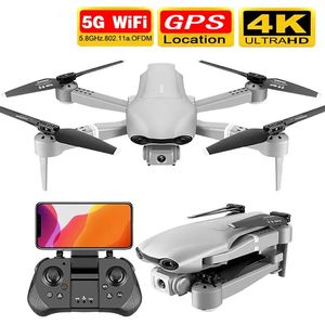 Vliegtuigen F3 Drone GPS 4K 5G WiFi Live Video FPV Quadrotor Vlucht 25 minuten Rc-afstand 500m Drone HD Groothoek Dubbele camera VS D4 SG906