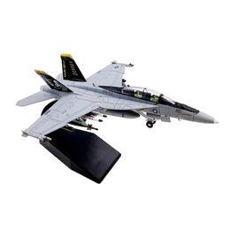 Vliegtuigen Modle 1/100 f-18 f18 super hornet Strike Fighter Speelgoed Jet Vliegtuigen Metalen Militaire Diecast Vliegtuig Model voor Collectie of Gift 230803