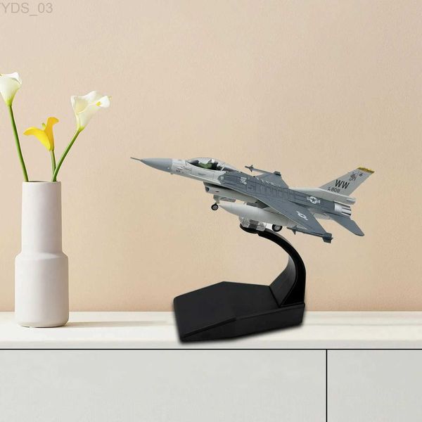 Modèle d'avion 1/100 F16C Fighter enfants jouets modèle en alliage moulé sous pression pour étagère meuble TV modèle d'avion affichage support de bureau décoration YQ240401