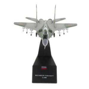Aircraft Modle 1/100 MiG-29 Fighter Alloy Display Stand Die Cast Aircraft Model Commemorative Series S2452022 S2452022