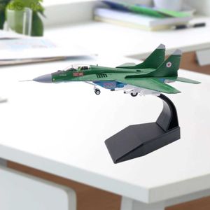 Modèle d'avion 1/100 échelle MIG-29 avion de chasse russe modèle de passe-temps de chasse en métal modèle d'avion moulé sous pression pour cadeau de collection YQ240401
