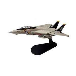 Modèle d'avion 1/100 US Navy Grumman f-14 f14 F-14A Tomcat VF-84 Avion de chasse en métal jouet militaire moulé sous pression modèle d'avion pour collection ou cadeau 230915