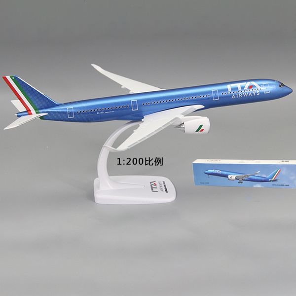 Modèle d'avion 1/200 échelle A350 A350-900 Italie ITA compagnie aérienne en plastique ABS assemblage avion modèle avions modèle jouet pour Collection 230830