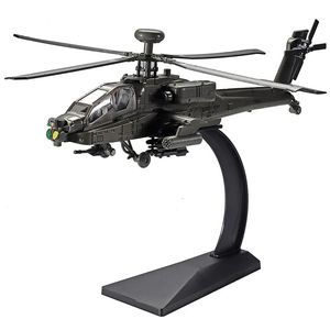 Modello di aereo in scala 1/32 Apache elicottero pressofuso in lega modello da collezione giocattolo regali / collezione / bambini 231201
