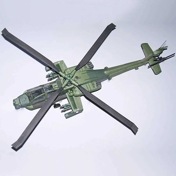 Aeronave Modle 1 33 Kit de construcción de helicóptero Modelo de aeronaves Aeronaves y adultos Organización colectiva Decoración de escritorio Aeronave de papel DIY S2452355