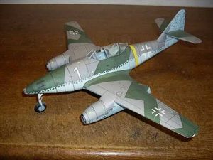 Aircraft Modle 1 33 Messerschmite ME-262 A-1A schwalbe DIY MODEAU MODÈLE MAIN MODIAUX PUBLIT MAIN MAIN MAIN