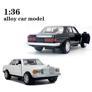 Aircraft Modle 1 36 1993 W124 Scale Wheel Diecast Car Metal Model Classic Vehicle High Simulation Alloy Toy Back Collect for Boy Gift 230718