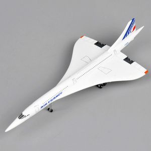 Modelo de avión 1/400 Concorde Air France, modelo de avión 1976-2003, avión de pasajeros de aleación fundido a presión, modelo de avión, regalo de cumpleaños para niños, colección de juguetes 230426