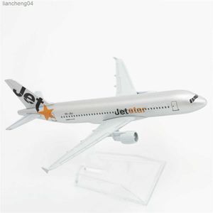 Modelo de avión 1 400 Jetstar A320 escala aerolíneas réplica modelo de avión de metal-colección de aviación fundida a presión en miniatura decente