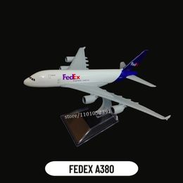 Vliegtuigmodel 1 400 metalen vliegtuigmodelreplica FEDEX A380 vliegtuigschaal miniatuur kunstdecoratie Diecast luchtvaart verzamelspeelgoed cadeau 231024
