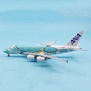Aircraft Modle 1 400 Schaal A380 Vliegtuigen Model Vliegtuigen Ana Japan Airlines Ally Aircraft Plane Collectible Display Model Collection Y240522