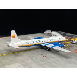 Aircraft Modle 1 Scala 400 Ilyushin Il-18 CU-T1532 Aeromodelli Aero Caribbean Airlines Modello di aeroplano in lega per la raccolta 230718