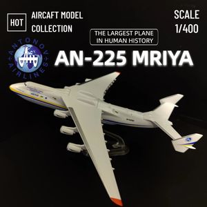 Modèle d'avion 1 400 réplique à l'échelle Ukraine Antonov Airlines An225 Mriya Hercules modèle Aviation Miniature à collectionner 230712